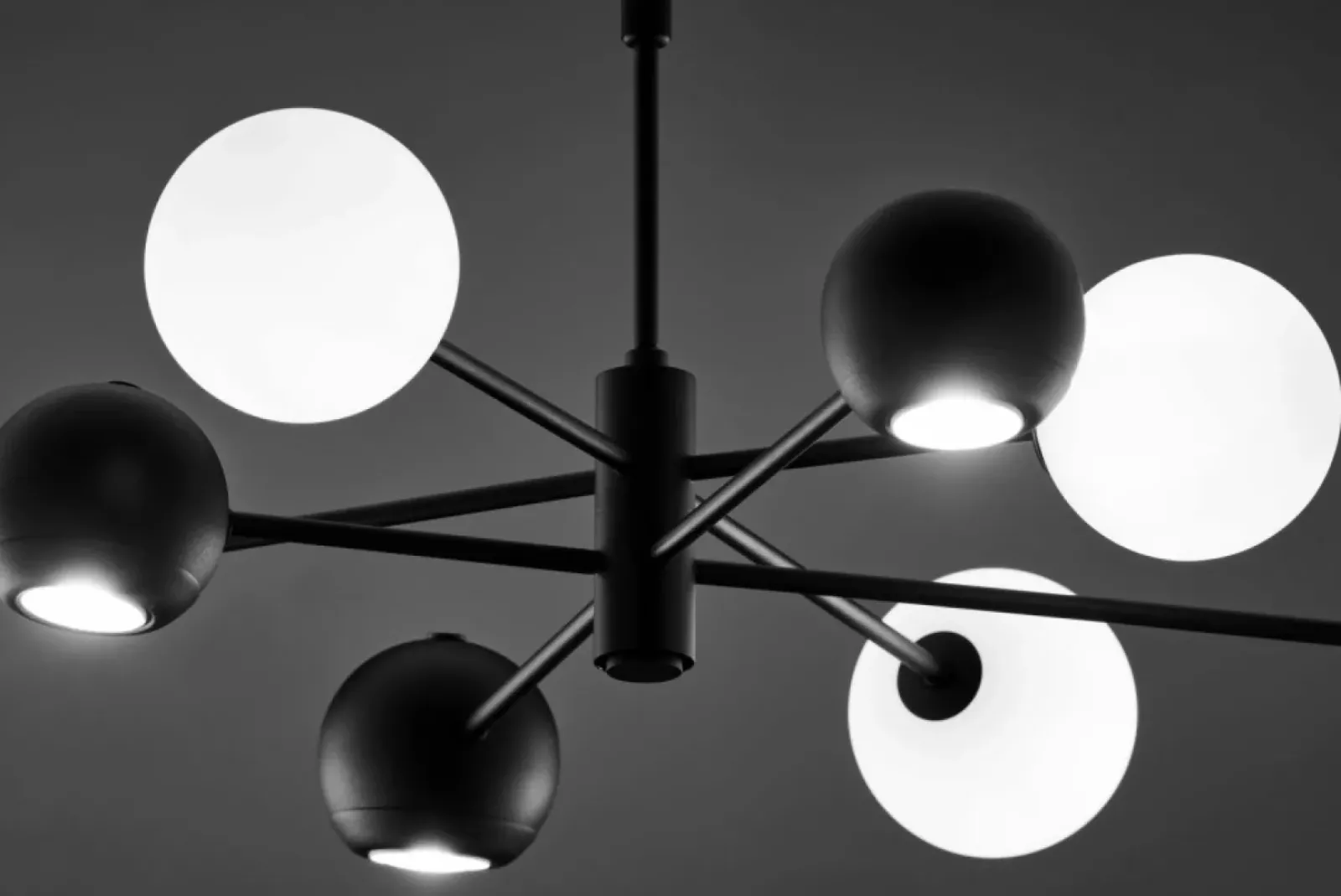 Sklep Kaja Nowoczesna lampa z kulistymi kloszami JUP 1998 MO8 CZ BI MOKA | Kaja Discount