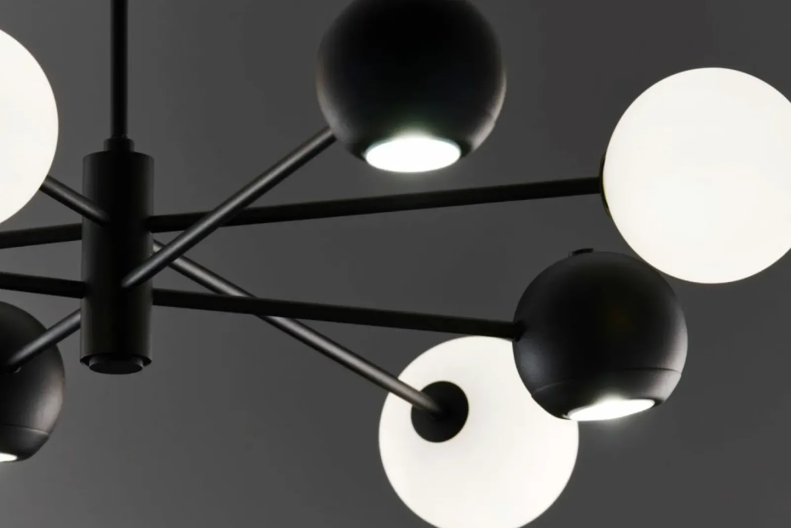 Sklep Kaja Nowoczesna lampa z kulistymi kloszami JUP 1998 MO8 CZ BI MOKA | Kaja Discount