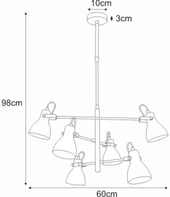 Sklep Kaja Nowoczesna lampa z obrotowymi ramionami K-8108 KANTI | Kaja Flash Sale