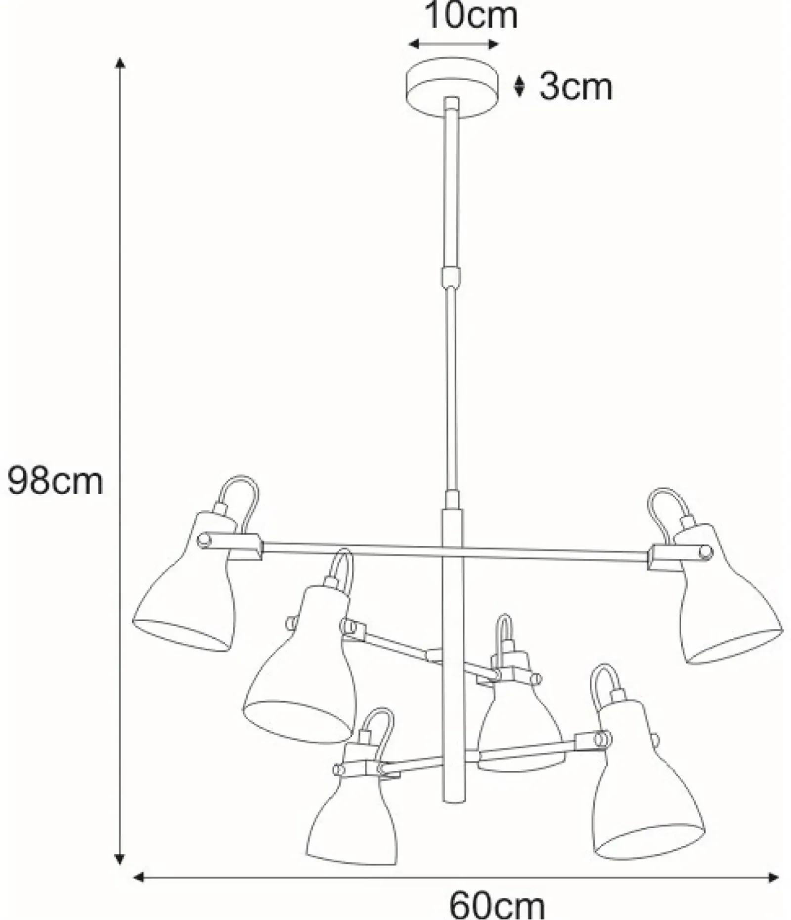 Sklep Kaja Nowoczesna lampa z obrotowymi ramionami K-8108 KANTI | Kaja Flash Sale