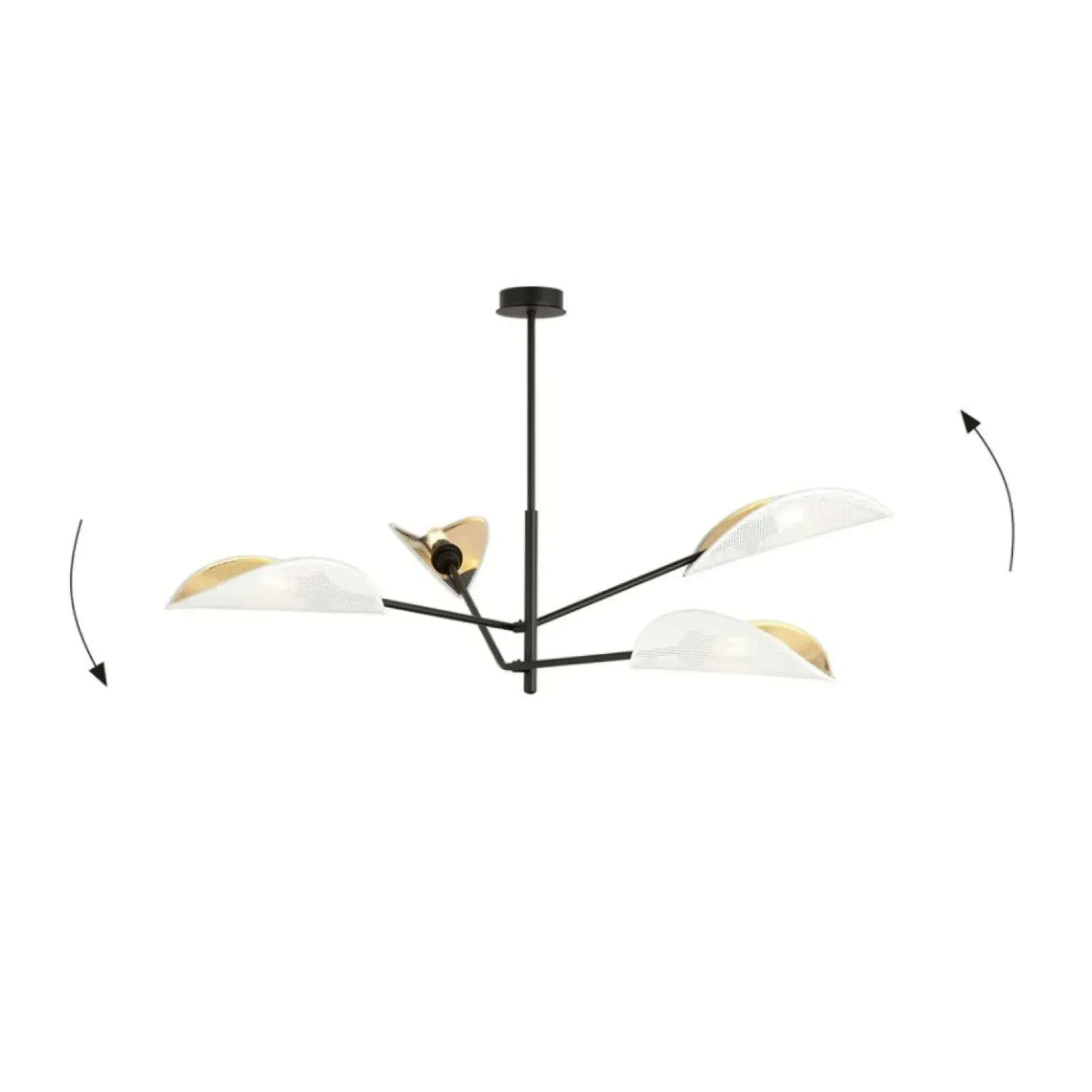 Sklep Kaja Nowoczesna lampa z osłonkami w kształci liści 1159/4 VENE | Kaja Fashion