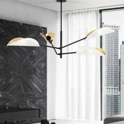 Sklep Kaja Nowoczesna lampa z osłonkami w kształci liści 1159/4 VENE | Kaja Fashion