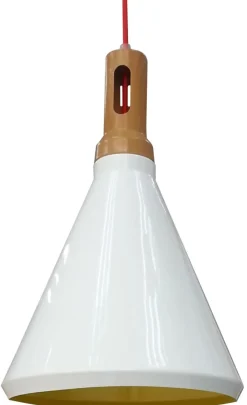 Sklep Kaja Nowoczesna lampa z żółtym środkiem 31-37695 ROBINSON | Kaja biały Cheap