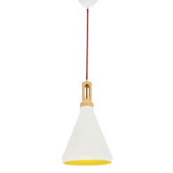 Sklep Kaja Nowoczesna lampa z żółtym środkiem 31-37695 ROBINSON | Kaja biały Cheap