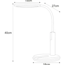 Sklep Kaja Nowoczesna lampka biurkowa LED 12W K-BL1513A z serii ERIS* Lampki Biurkowe|Lampy Led