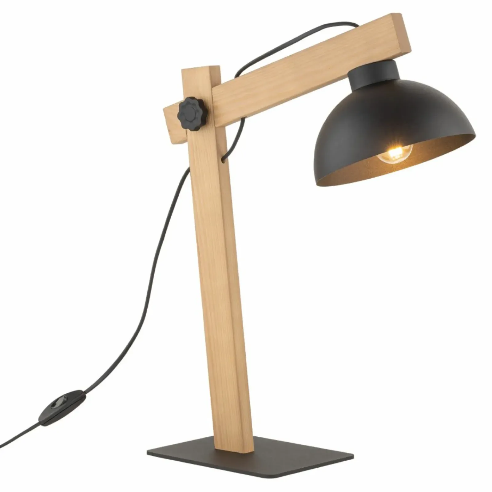 Sklep Kaja Nowoczesna lampka biurkowa, drewniane ramię TK 5346 z serii OSLO* Lampki Biurkowe