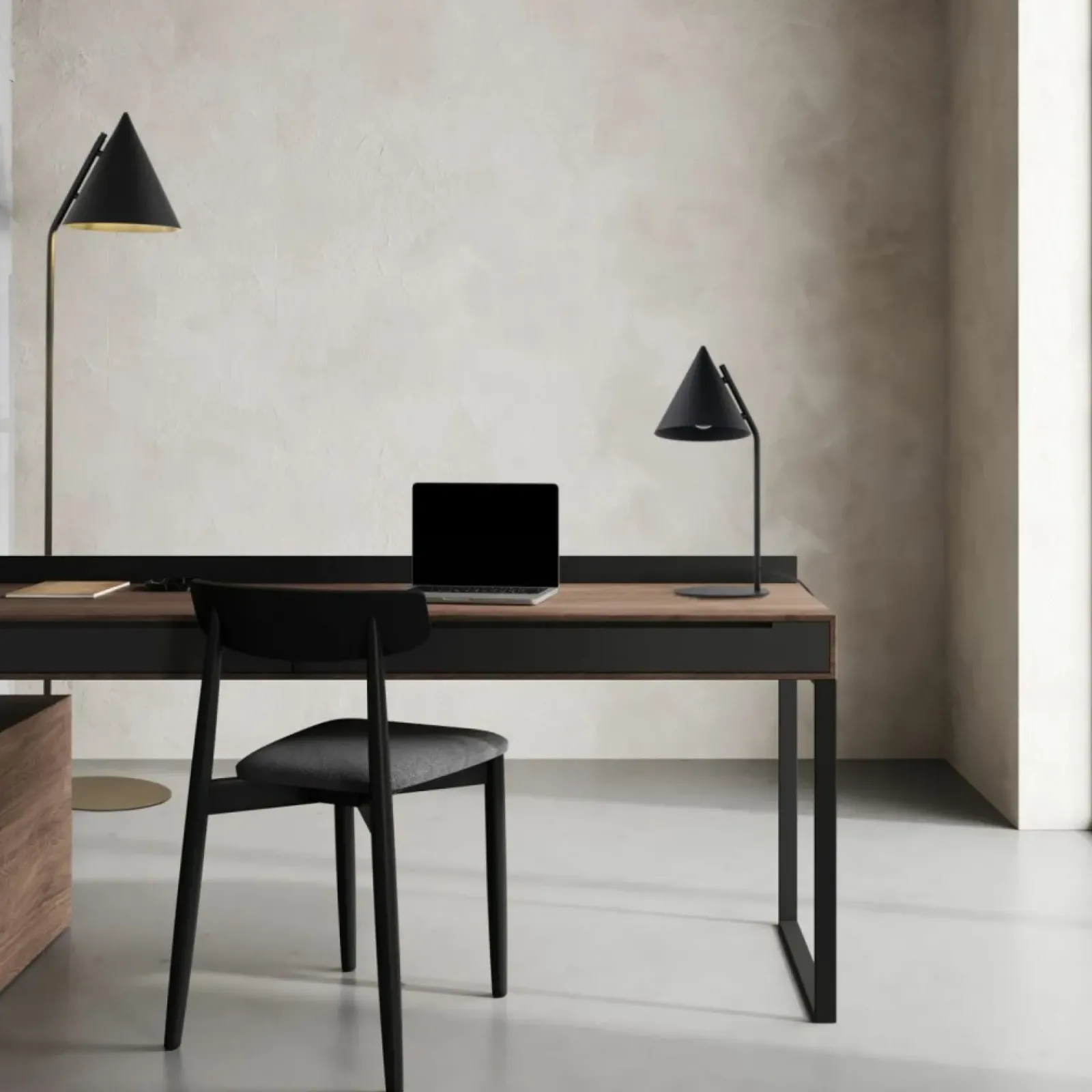 Sklep Kaja Nowoczesna lampka stołowa - stożek TK 16009 CONO BLACK | Kaja* Nowoczesne Lampki Stołowe