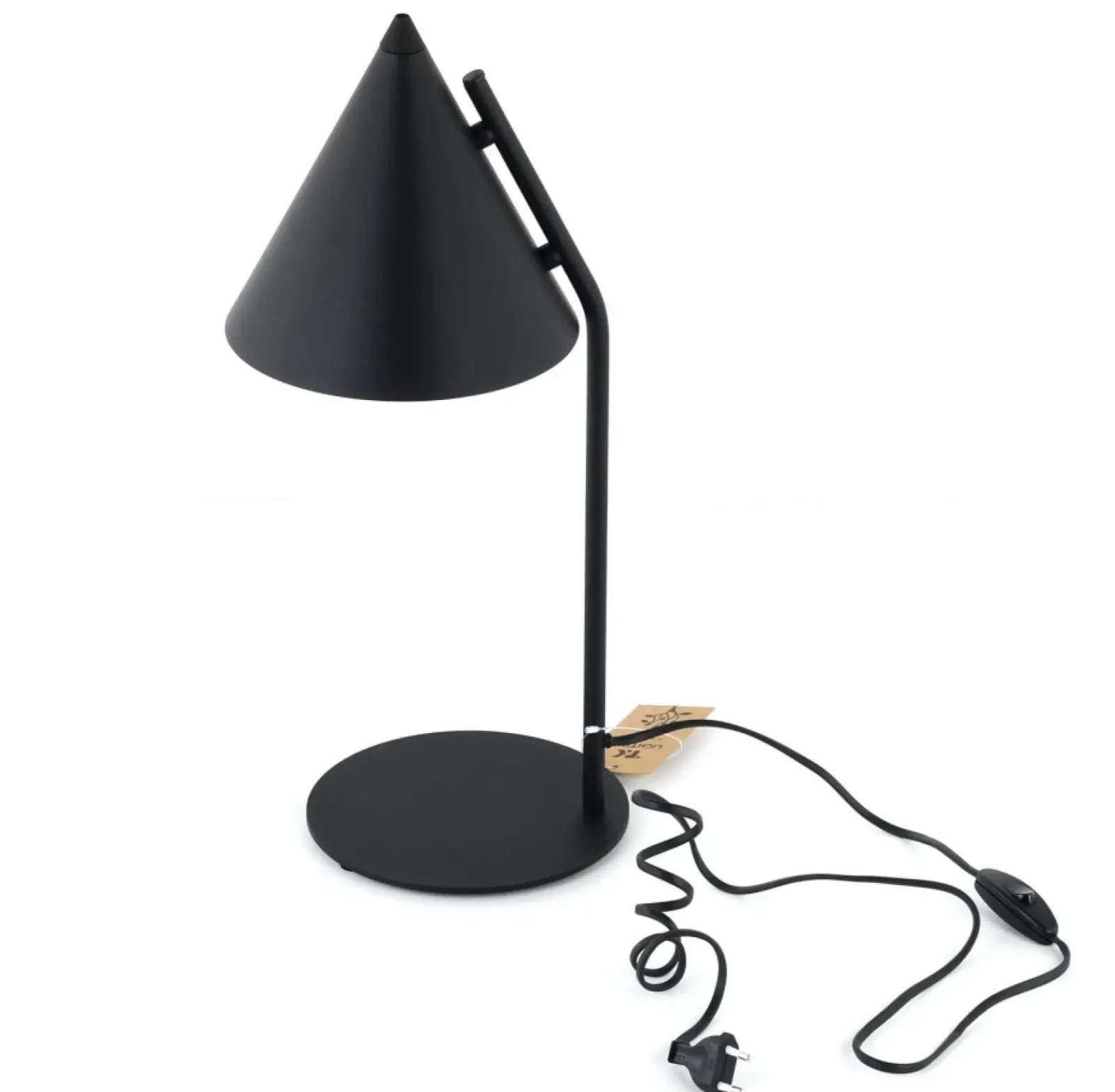 Sklep Kaja Nowoczesna lampka stołowa - stożek TK 16009 CONO BLACK | Kaja* Nowoczesne Lampki Stołowe