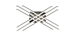 Sklep Kaja Nowoczesna, ledowa lampa sufitowa do korytarza PL99829-6 z serii CROSS* Lampy Led|Plafony Nowoczesne