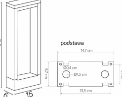 Sklep Kaja Nowoczesna oprawa stojąca, lampa ledowa YB19503 z serii FORM | Kaja Oświetlenie* Lampy Ogrodowe Stojące