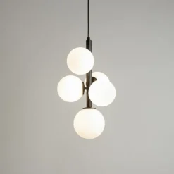 Sklep Kaja Nowoczesna, pionowa lampa wisząca z kloszami SIG 33488 PERLA | Kaja Outlet