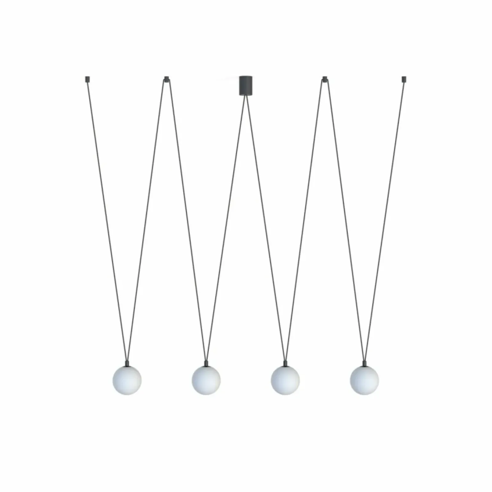 Sklep Kaja Nowoczesna, podwieszana lampa z kloszami 10354 SLING | Kaja Hot