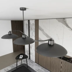 Sklep Kaja Nowoczesna, potrójna lampa do kuchni 1353/3 FOSTER 3 BLACK | Kaja* Randole Tradycyjne