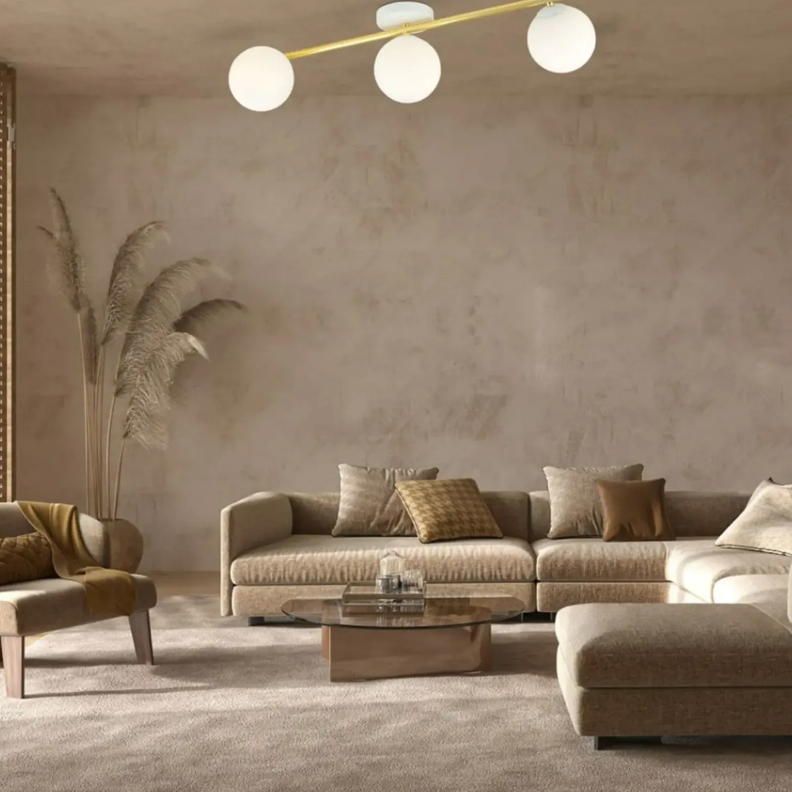 Sklep Kaja Nowoczesna, prosta lampa sufitowa do salonu 1249/3 z serii SPLENDI Shop