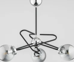 Sklep Kaja Nowoczesna, srebrna lampa wisząca z kloszami AL 27603 SAGITO | Kaja Clearance