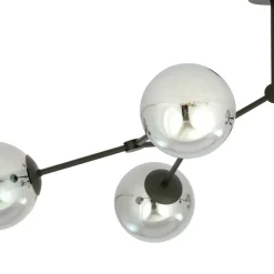 Sklep Kaja Nowoczesna, szeroka lampa z ciemnymi kloszami 1134/6 SPACE | Kaja Flash Sale