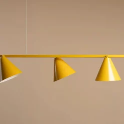 Sklep Kaja Nowoczesna, żółta lampa wisząca nad stół 1108L14 z serii FORM | Kaja Zadzwońporabattel.783200183(8-16)/mailsklep@kaja.com.pl New