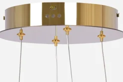 Sklep Kaja Nowoczesna, złota lampa wisząca, wbudowany LED K-8180 z serii BALTO | Kaja Oświe złoty Discount