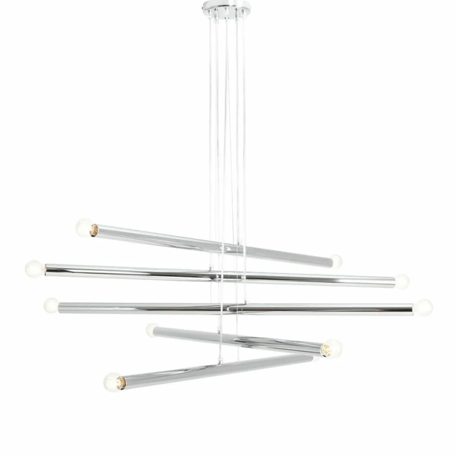 Sklep Kaja Nowoczesny chromowany żyrandol nad stół 1072M4 TUBO | Kaja Oświetlenie Zadzwońporabattel.783200183(8-16)/mailsklep@kaja.com.pl Cheap