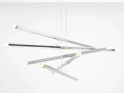 Sklep Kaja Nowoczesny chromowany żyrandol nad stół 1072M4 TUBO | Kaja Oświetlenie Zadzwońporabattel.783200183(8-16)/mailsklep@kaja.com.pl Cheap