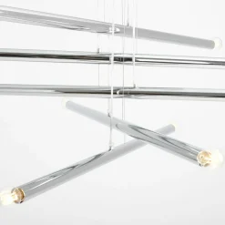 Sklep Kaja Nowoczesny chromowany żyrandol nad stół 1072M4 TUBO | Kaja Oświetlenie Zadzwońporabattel.783200183(8-16)/mailsklep@kaja.com.pl Cheap