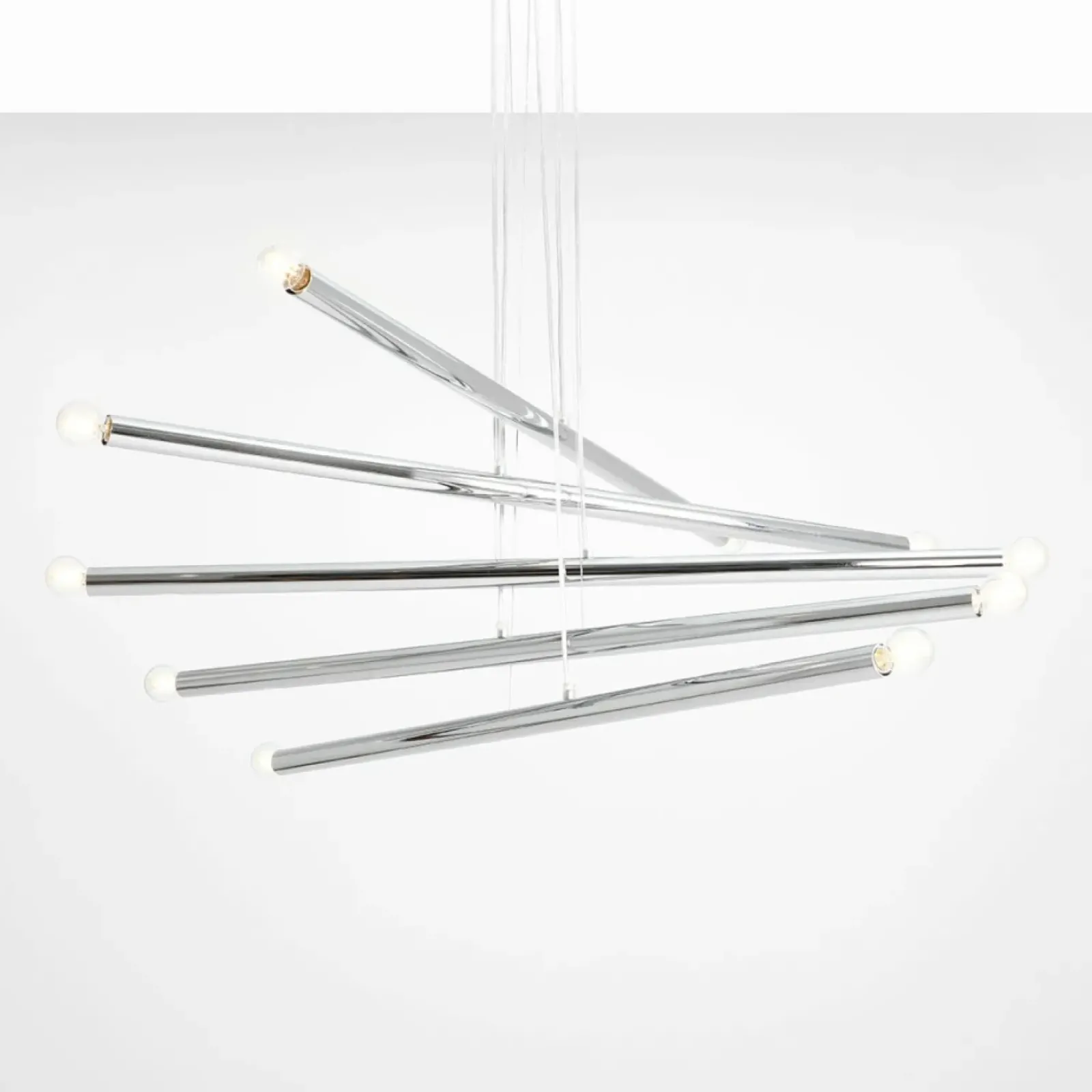 Sklep Kaja Nowoczesny chromowany żyrandol nad stół 1072M4 TUBO | Kaja Oświetlenie Zadzwońporabattel.783200183(8-16)/mailsklep@kaja.com.pl Cheap