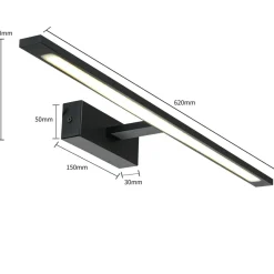 Sklep Kaja Nowoczesny kinkiet nad lutro GS-LWB-20W/3 BK ISLA | Kaja Oświetlenie* Lampy Led