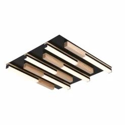 Sklep Kaja Nowoczesny, ledowy plafon z drewnem MX4980-6S-3BMT ELIOT | Kaja* Lampy Led|Plafony Nowoczesne