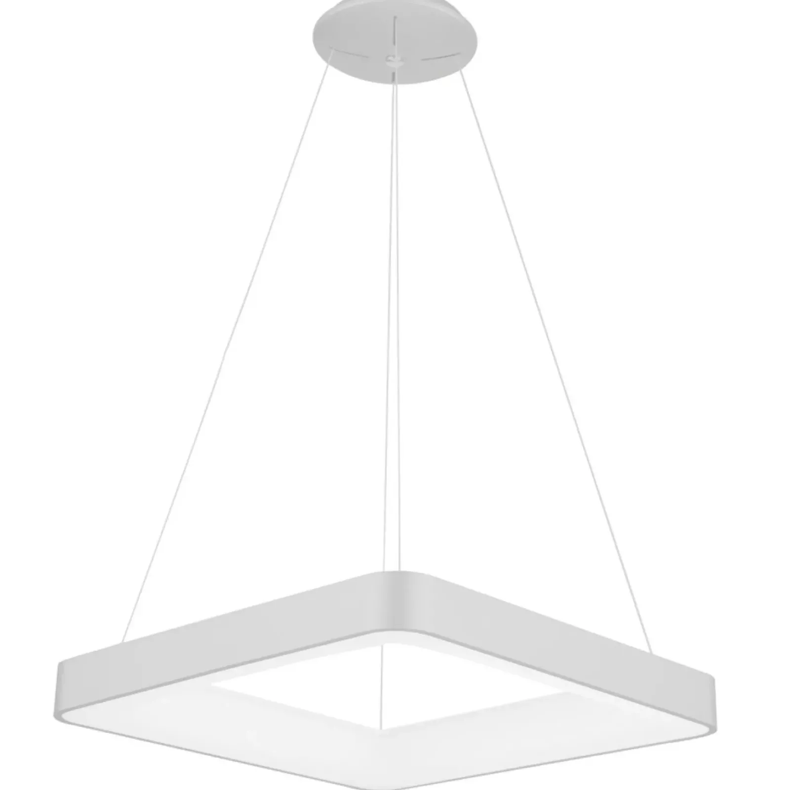 Sklep Kaja Nowoczesny żyrandol LED 60x60 5304-850SQP-WH-3 GIACINTO | Kaja biały Hot