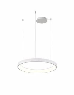 Sklep Kaja Obręcz LED wisząca ⌀57,5cm ze ściemniaczem AZ5018 AGNES | Kaja białypiaskowany New