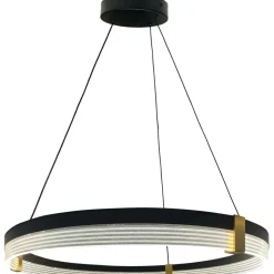 Sklep Kaja Obręcz LED ze złotymi elementami LP-0407/1P M BK TRIANGLE PLUM | Kaja Fashion
