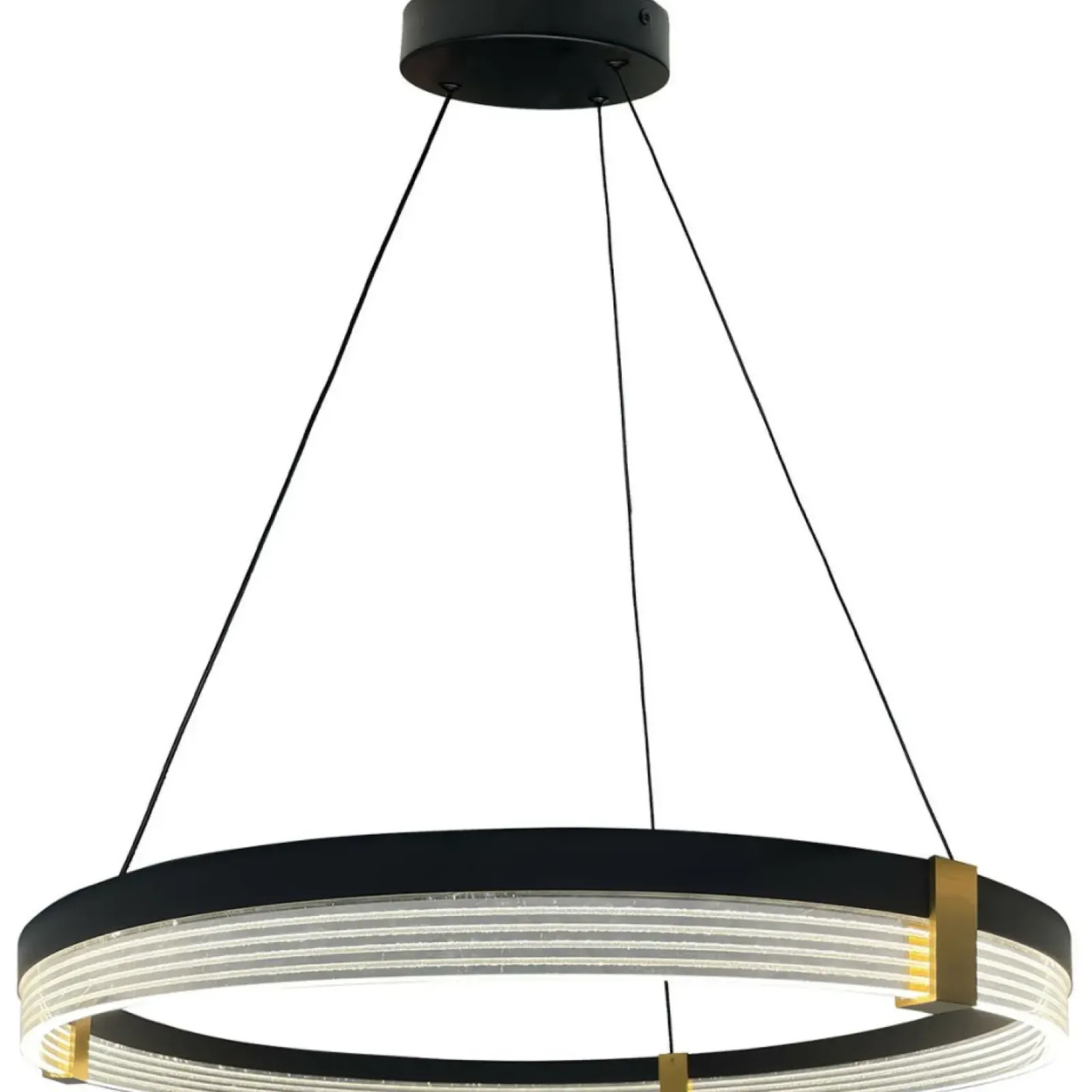 Sklep Kaja Obręcz LED ze złotymi elementami LP-0407/1P M BK TRIANGLE PLUM | Kaja Fashion