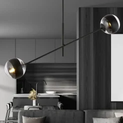 Sklep Kaja Obrotowa lampa sufitowa, dwa klosze 1168/2 LINEAR | Kaja Oświetlenie Shop