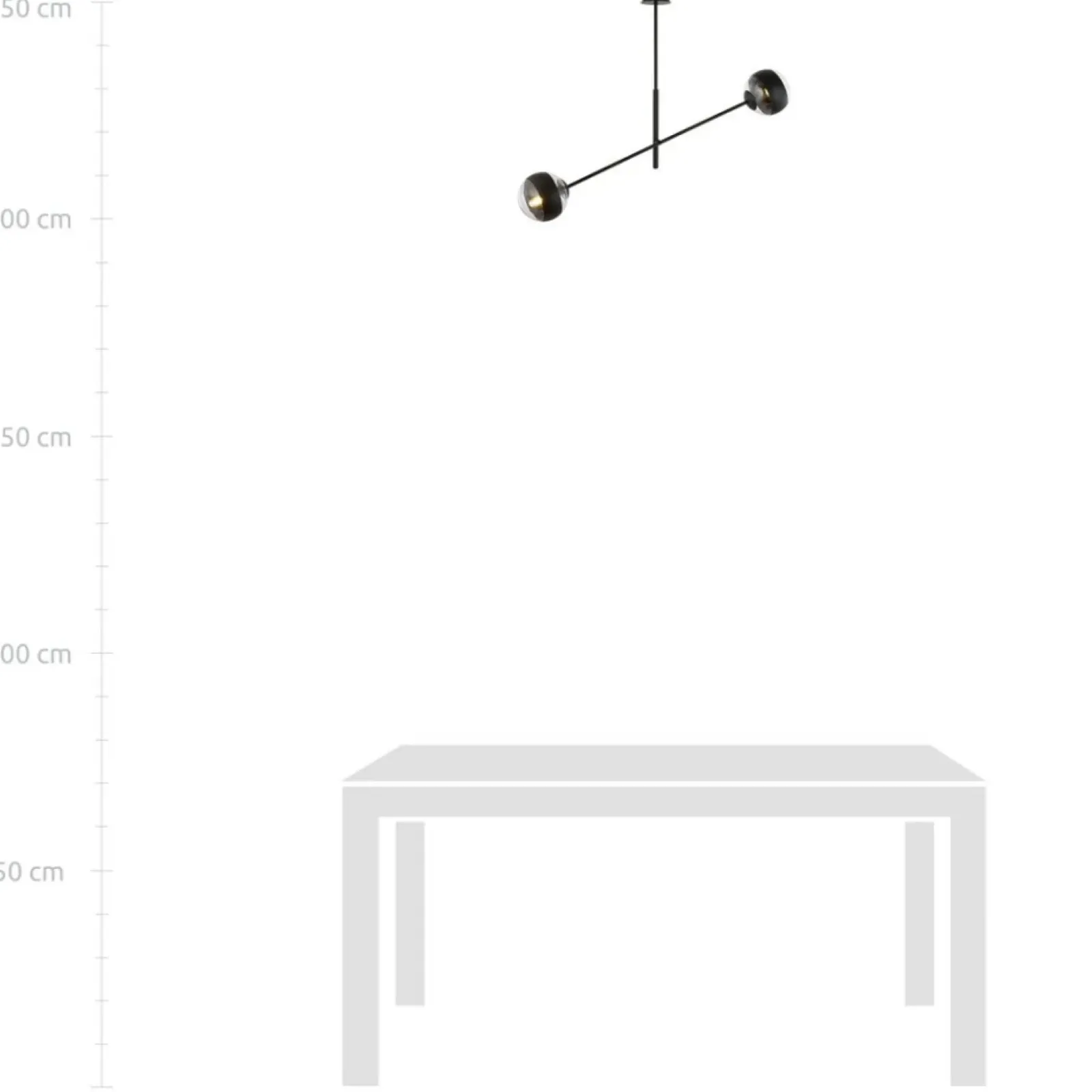 Sklep Kaja Obrotowa lampa sufitowa, dwa klosze 1168/2 LINEAR | Kaja Oświetlenie Shop