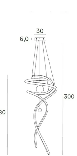 Sklep Kaja Ogromna, chromowana lampa na antresolę MX P0482D RITZ | Kaja Fashion