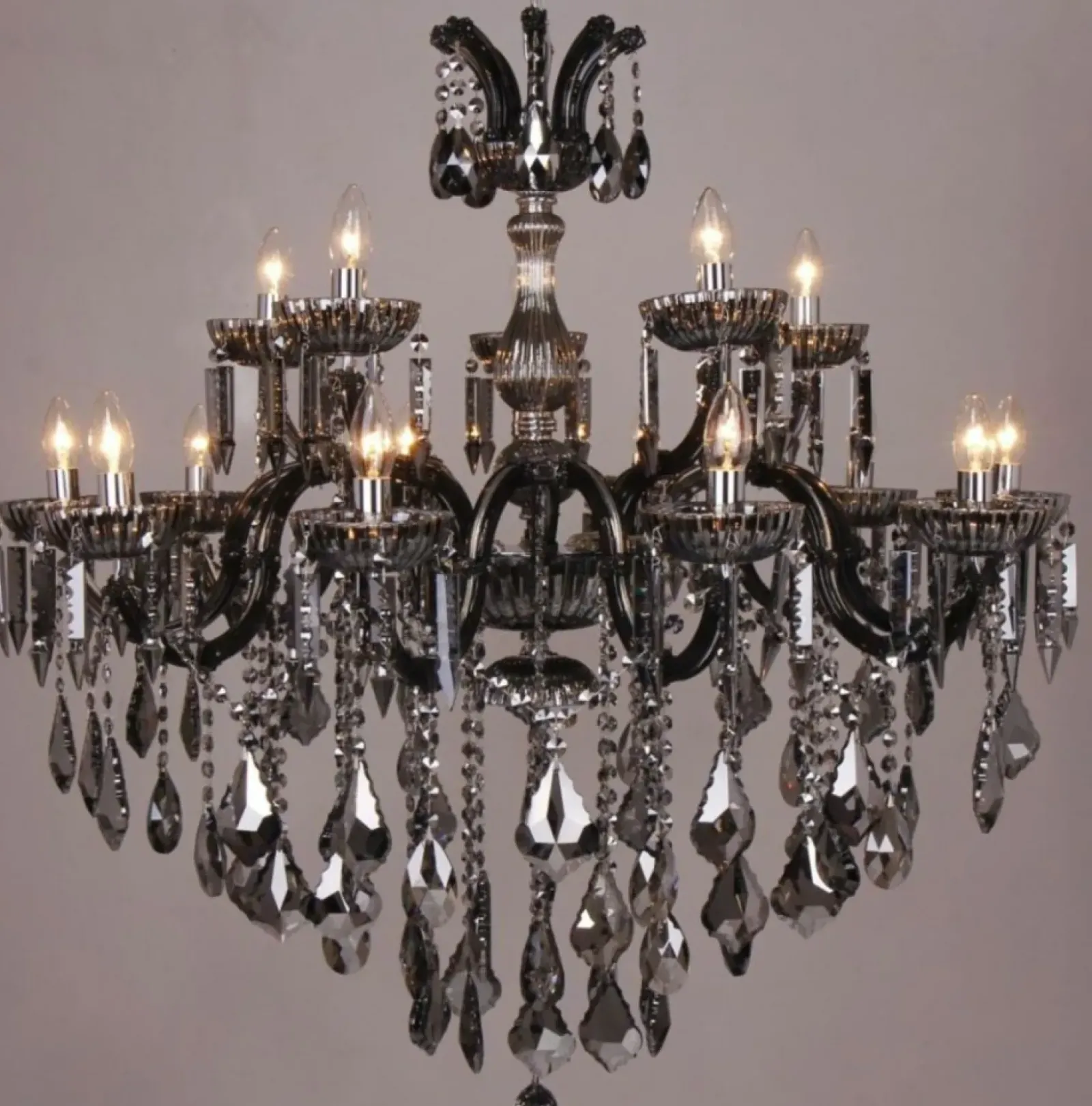 Sklep Kaja Ogromna, kryształowa lampa świecznik 17801/10+5 CHATEAU | Kaja Best Sale