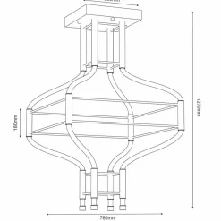 Sklep Kaja Ogromna lampa wisząca LED 127cm 2700-6000K ANT 9054 ALHA S | Kaja Online