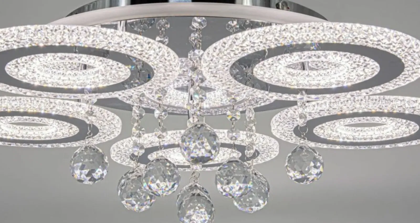 Sklep Kaja Okazała lampa sufitowa, LED o mocy 133W DRS2210/5 8C z serii MARBELLA chrom Hot
