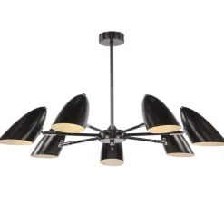 Sklep Kaja Okazała lampa sufitowa w m kolorze MOD033PL-07B z serii AIDA czarny Outlet