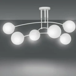 Sklep Kaja Okazała lampa sufitowa z kulistymi kloszami 671/6 | Kaja Oświetlenie biały Store
