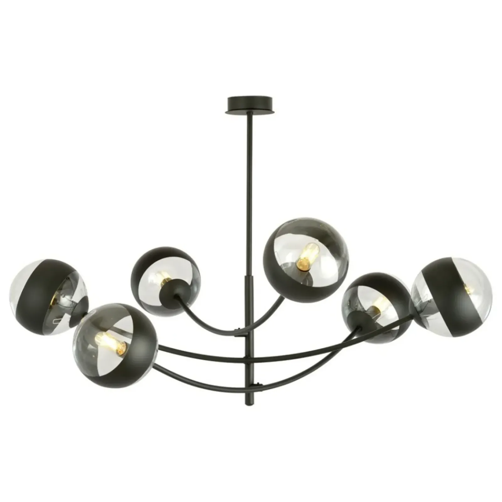 Sklep Kaja Okazała lampa sufitowa z ozdobnymi kloszami 1101/6 HUNTER | Kaja Store