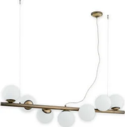 Sklep Kaja Okazała lampa sufitowa z patynową oprawą O2917 W7 PAT | Kaja Sale
