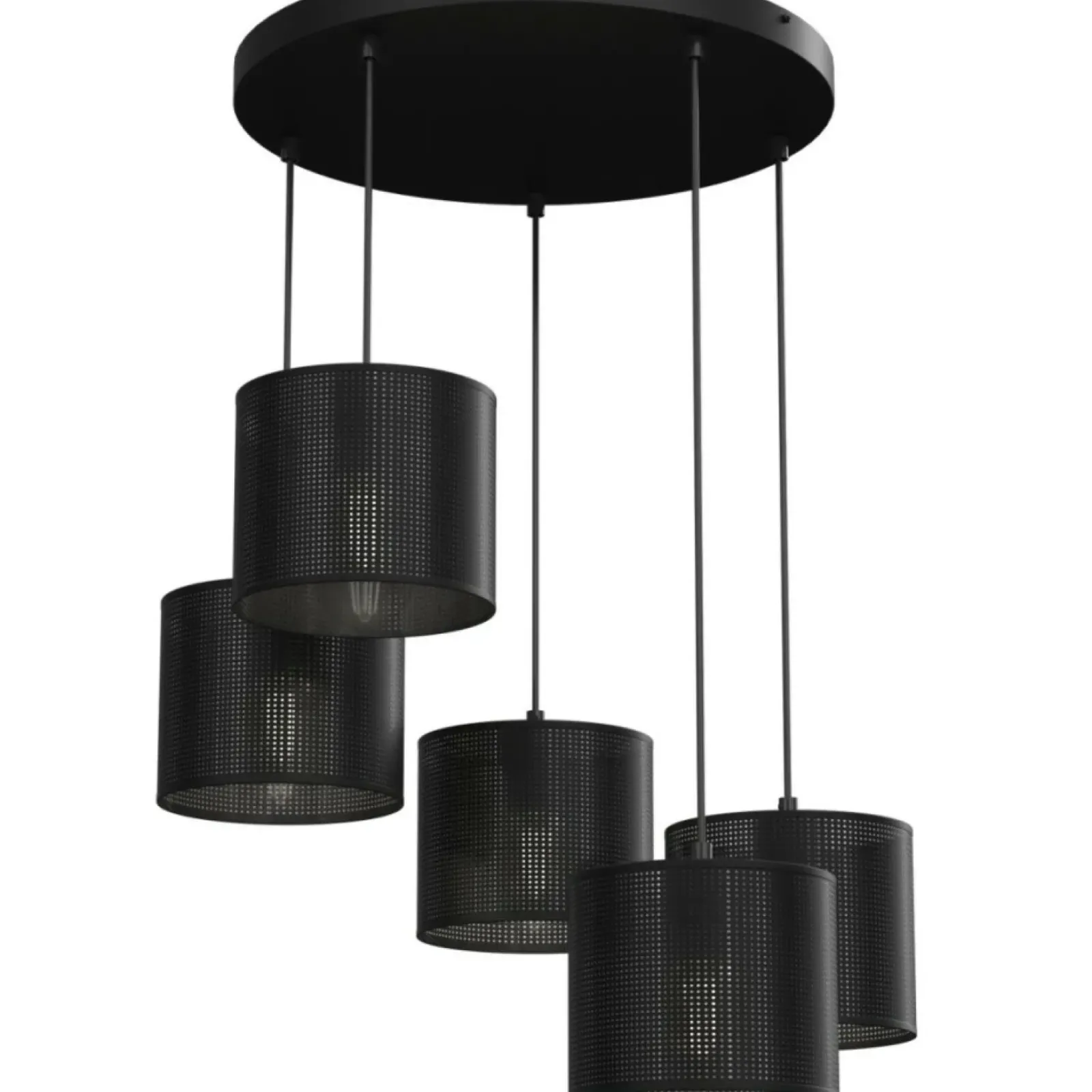 Sklep Kaja Okazała lampa wisząca, ażurowe abażury LX 5241 z serii LOFT SHADE czarny New