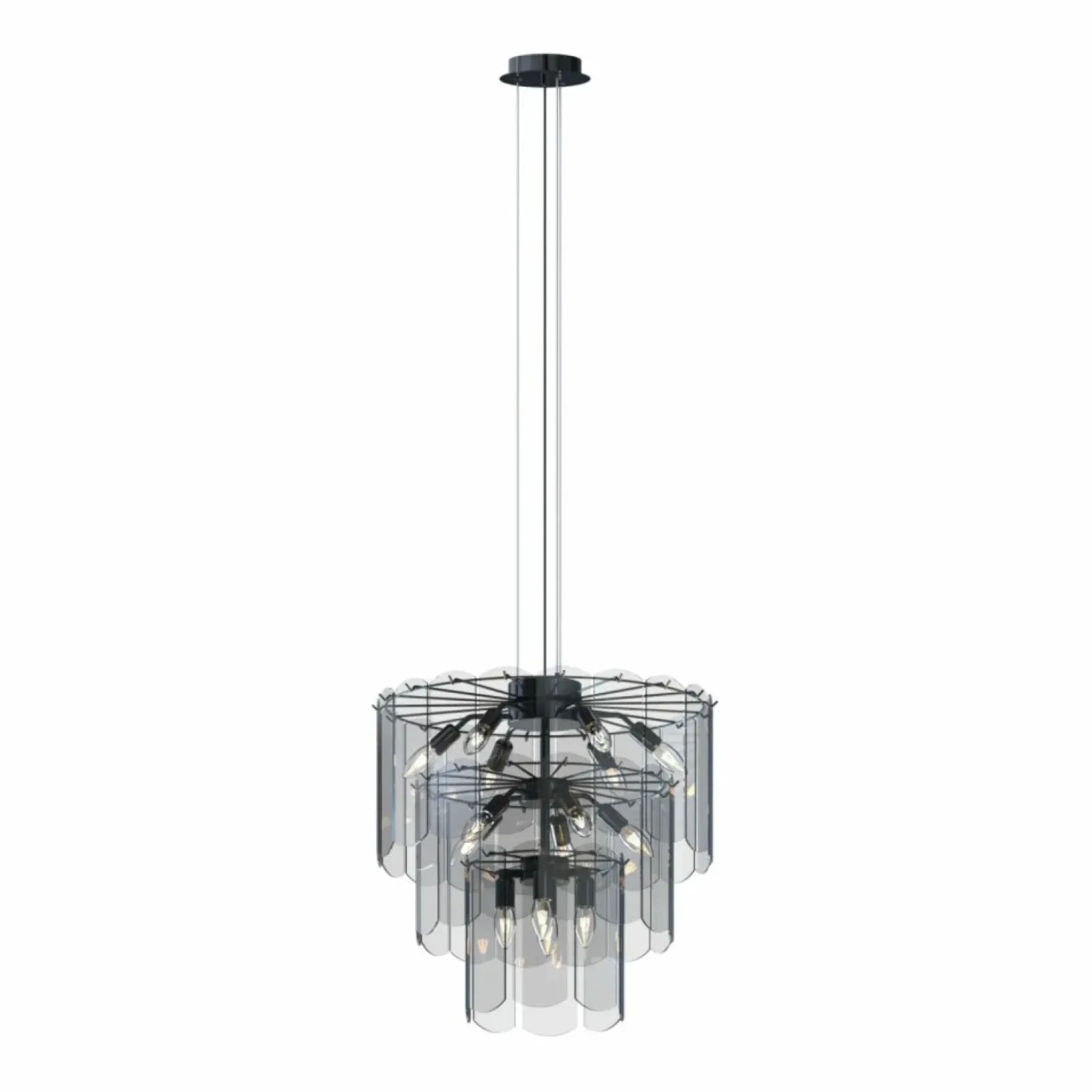 Sklep Kaja Okazała lampa wisząca do stylowego salonu MD3523-14L-EBCN NIRA | Kaja Shop