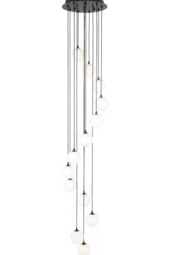 Sklep Kaja Okazała lampa wisząca z 13 kloszami, do salonu KP-29 z serii ASPEN Discount
