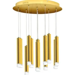Sklep Kaja Okazała lampa wisząca ze złotymi tubami ML5716 z serii GOLDIE | Kaja Oświetlenie Cheap