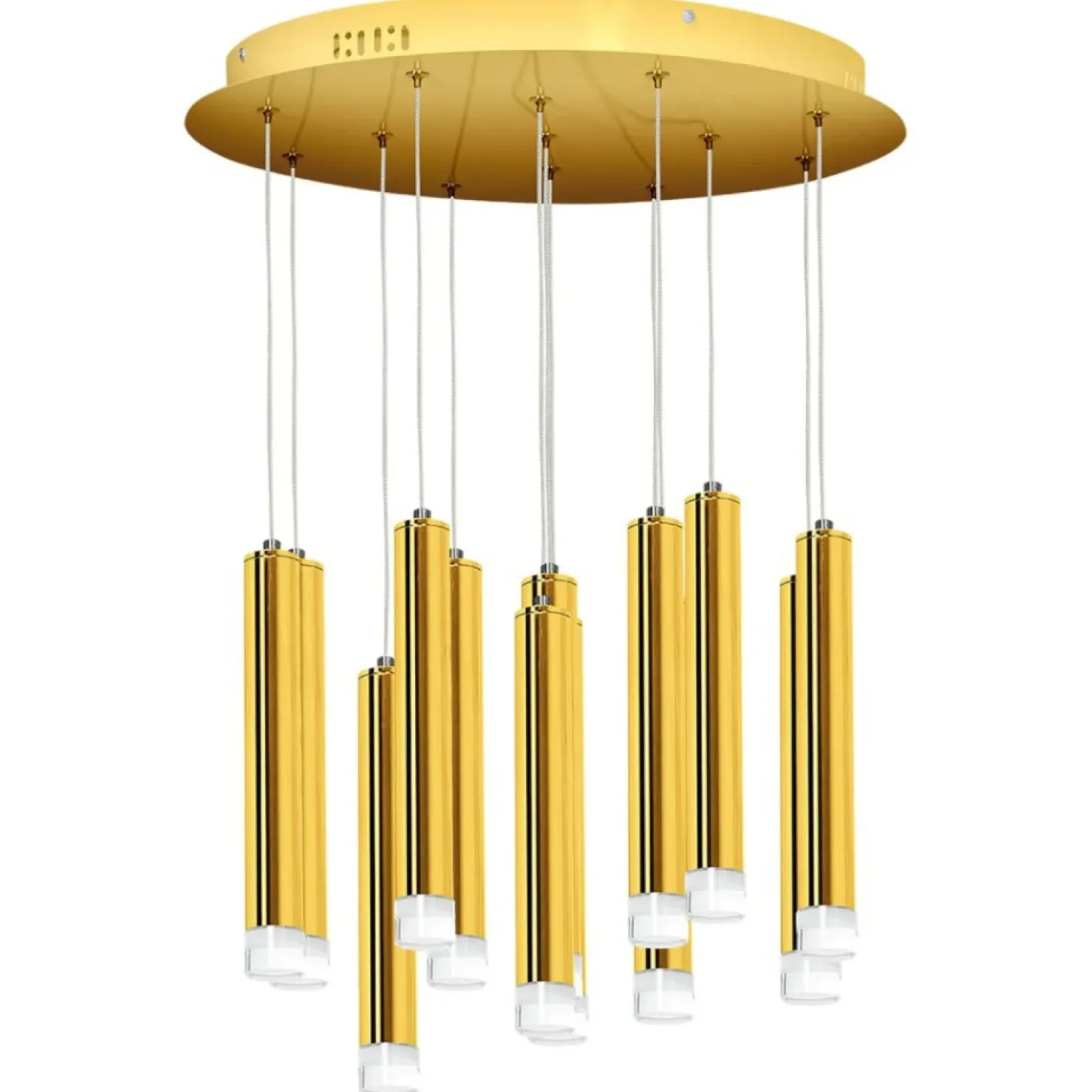Sklep Kaja Okazała lampa wisząca ze złotymi tubami ML5716 z serii GOLDIE | Kaja Oświetlenie Cheap