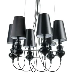 Sklep Kaja Okazała, nietuzinkowa lampa do salonu AZ1379 BAROCO BLACK | Kaja czarny Flash Sale
