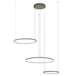 Sklep Kaja Okazała, oliwkowa lampa wisząca, koła LED 11398 CIRCOLO LED | Kaja Best Sale