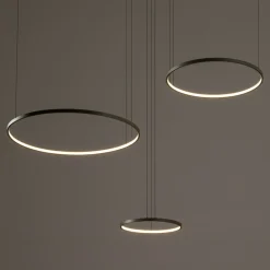 Sklep Kaja Okazała, oliwkowa lampa wisząca, koła LED 11398 CIRCOLO LED | Kaja Best Sale